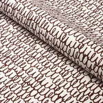 Schumacher 180392 Marlowe Brown fabric swatch