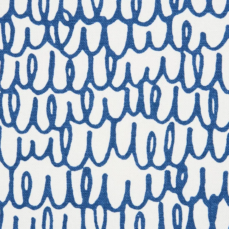 Schumacher 180390 Marlowe Navy fabric swatch