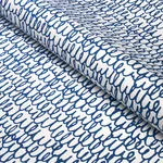 Schumacher 180390 Marlowe Navy fabric swatch