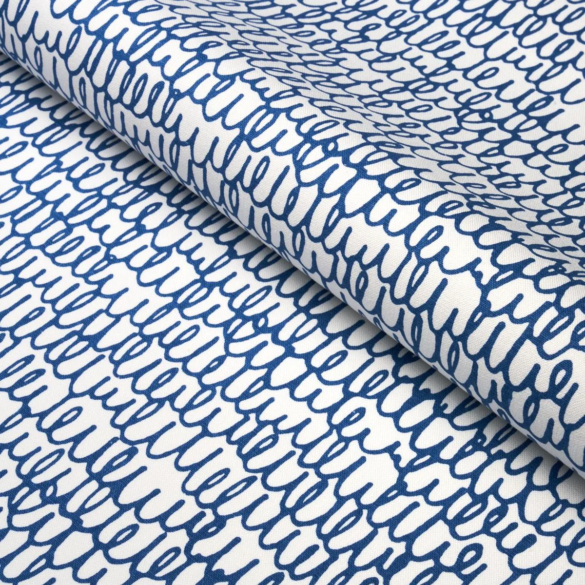 Schumacher 180390 Marlowe Navy fabric swatch
