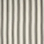 Schumacher 82201 Marquet Ticking Stripe Carbon fabric swatch