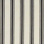 Schumacher 82201 Marquet Ticking Stripe Carbon fabric swatch