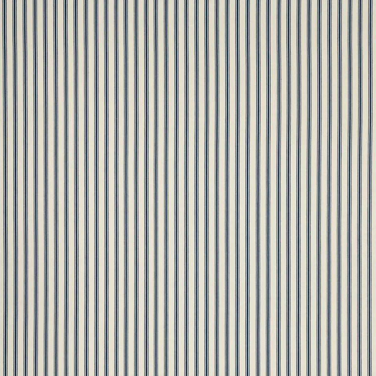 Schumacher 82200 Marquet Ticking Stripe Navy fabric swatch