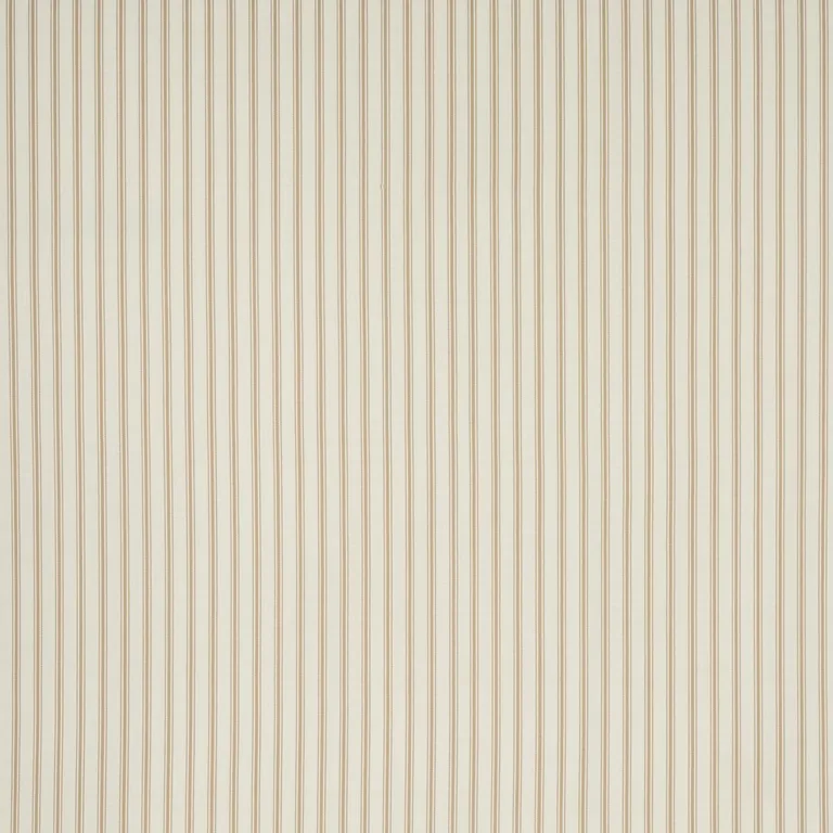 Schumacher 82202 Marquet Ticking Stripe Sand fabric swatch