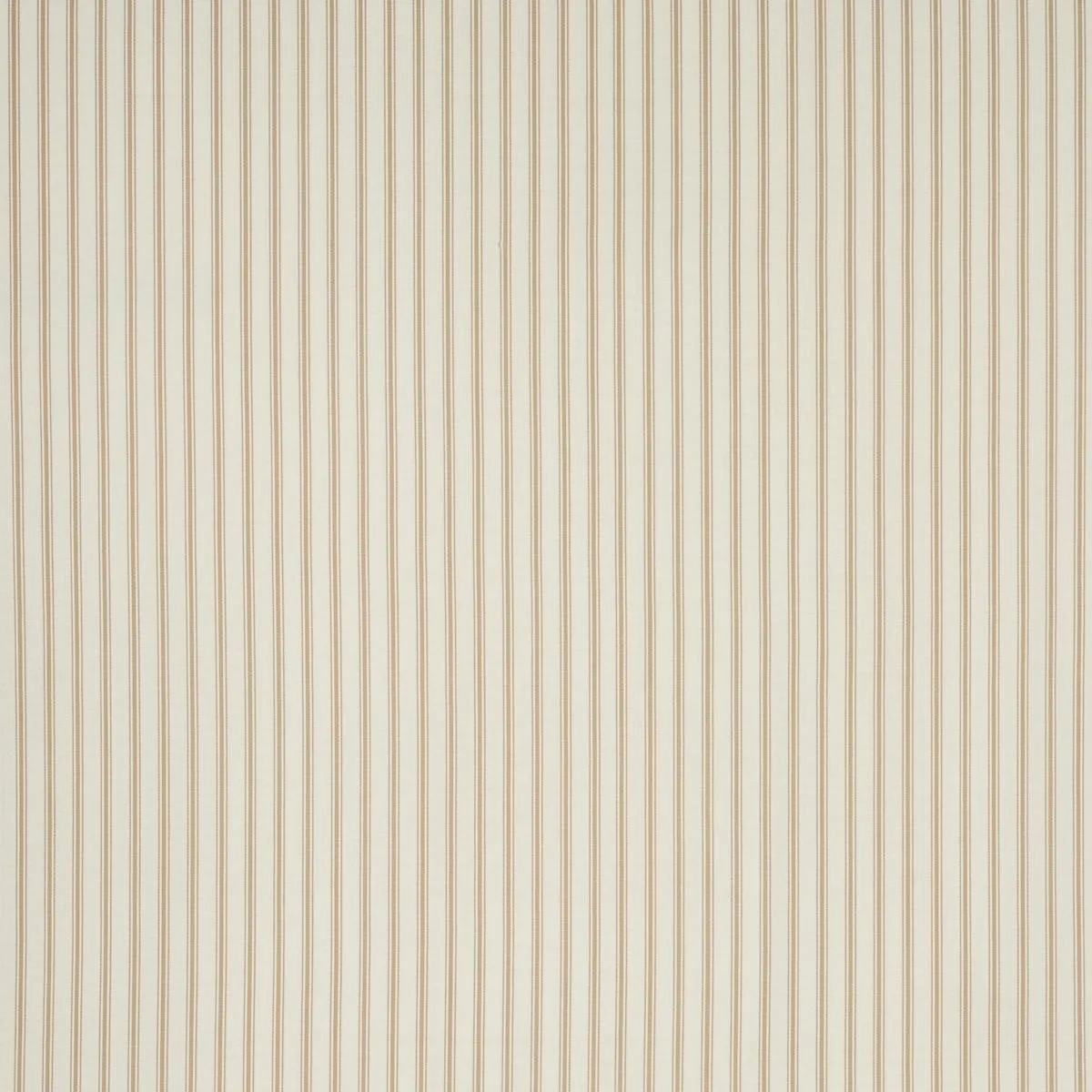 Schumacher 82202 Marquet Ticking Stripe Sand fabric swatch