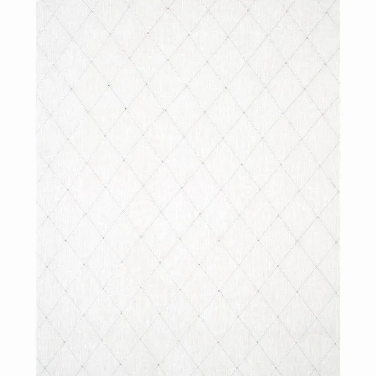 Schumacher 68000 Marquise Embroidered Sheer Pearl fabric swatch