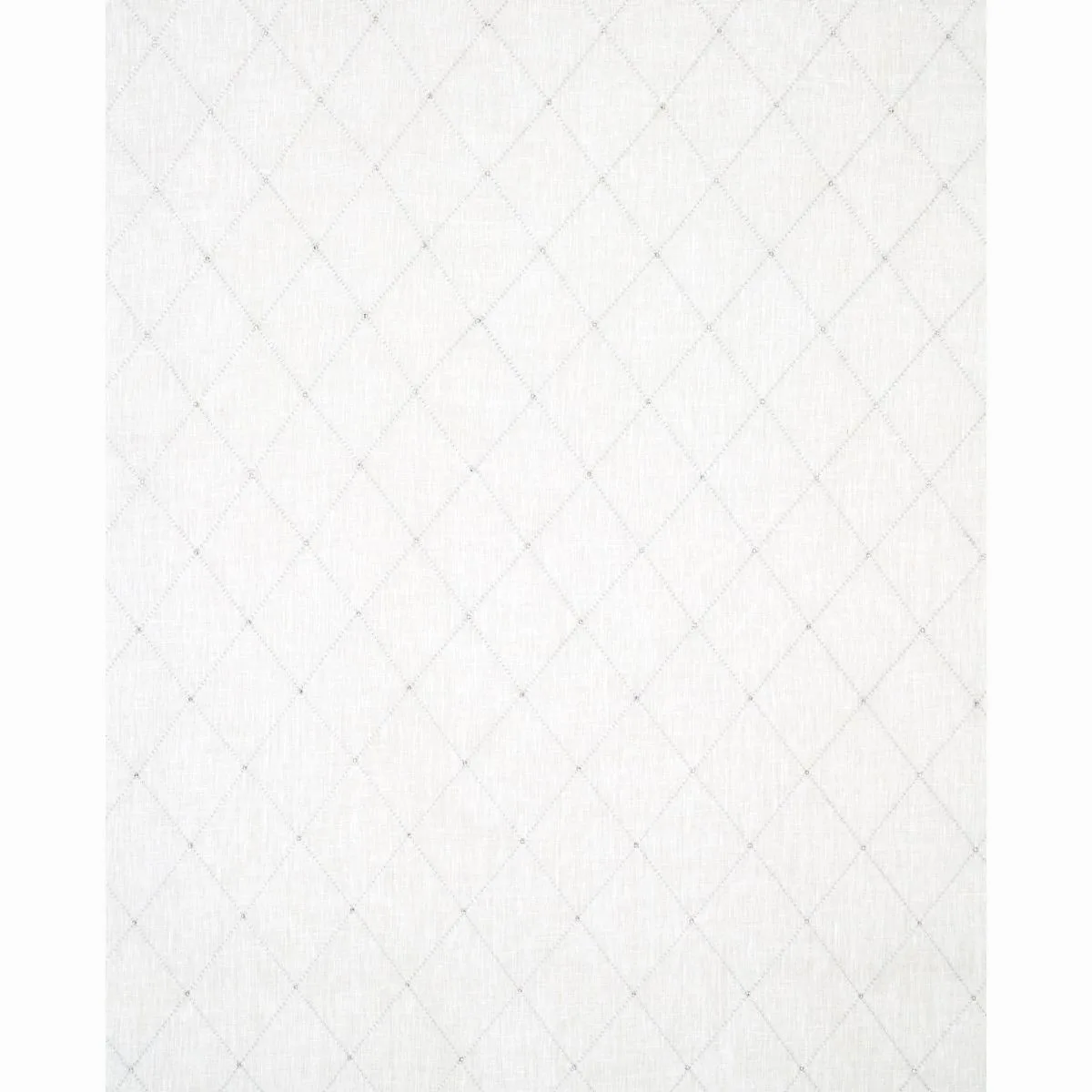 Schumacher 68000 Marquise Embroidered Sheer Pearl fabric swatch