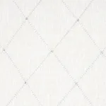 Schumacher 68000 Marquise Embroidered Sheer Pearl fabric swatch