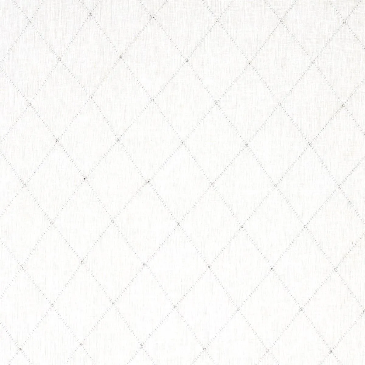 Schumacher 68000 Marquise Embroidered Sheer Pearl fabric swatch