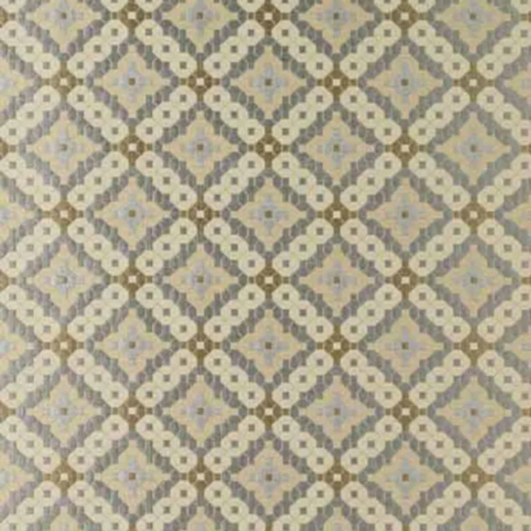 Schumacher 63371 Marrakesh Aqua fabric swatch