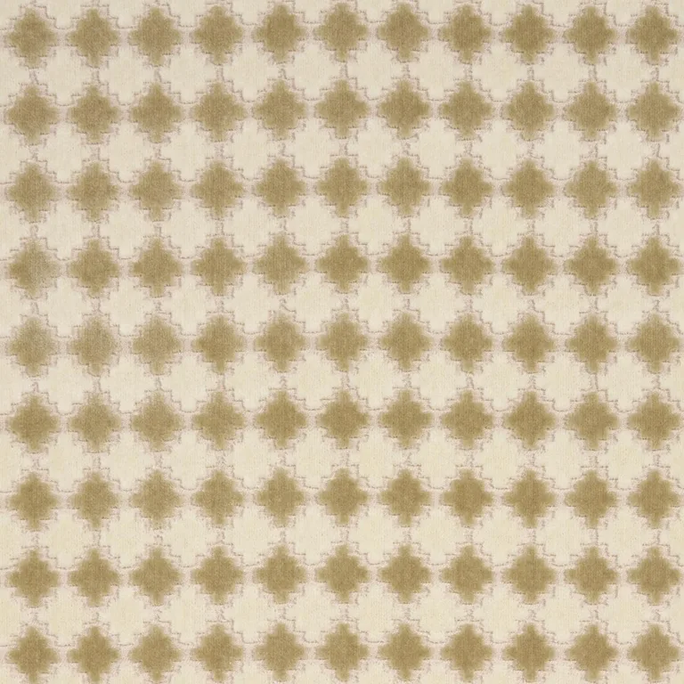 Schumacher 65644 Marrakesh Velvet Champagne fabric swatch