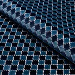Schumacher 65645 Marrakesh Velvet Indigo fabric swatch