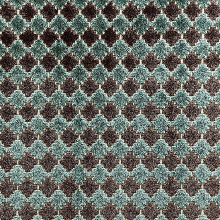 Schumacher 65641 Marrakesh Velvet River fabric swatch