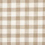 Schumacher 81412 Martina Plaid Indoor/Outdoor Natural fabric swatch