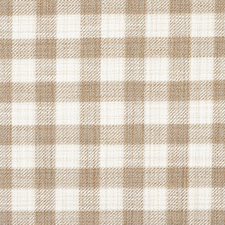 Schumacher 81412 Martina Plaid Indoor/Outdoor Natural fabric swatch