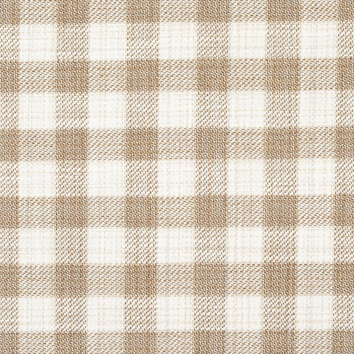 Schumacher 81412 Martina Plaid Indoor/Outdoor Natural fabric swatch