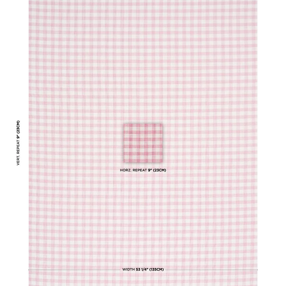 Schumacher 81414 Martina Plaid Indoor/Outdoor Pink fabric swatch