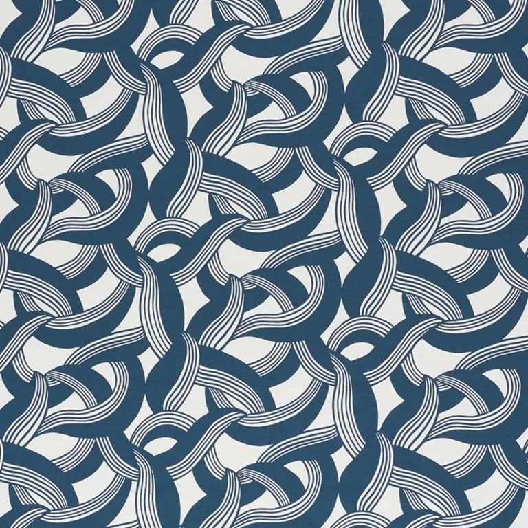 Schumacher 178032 Martingale Blue fabric swatch