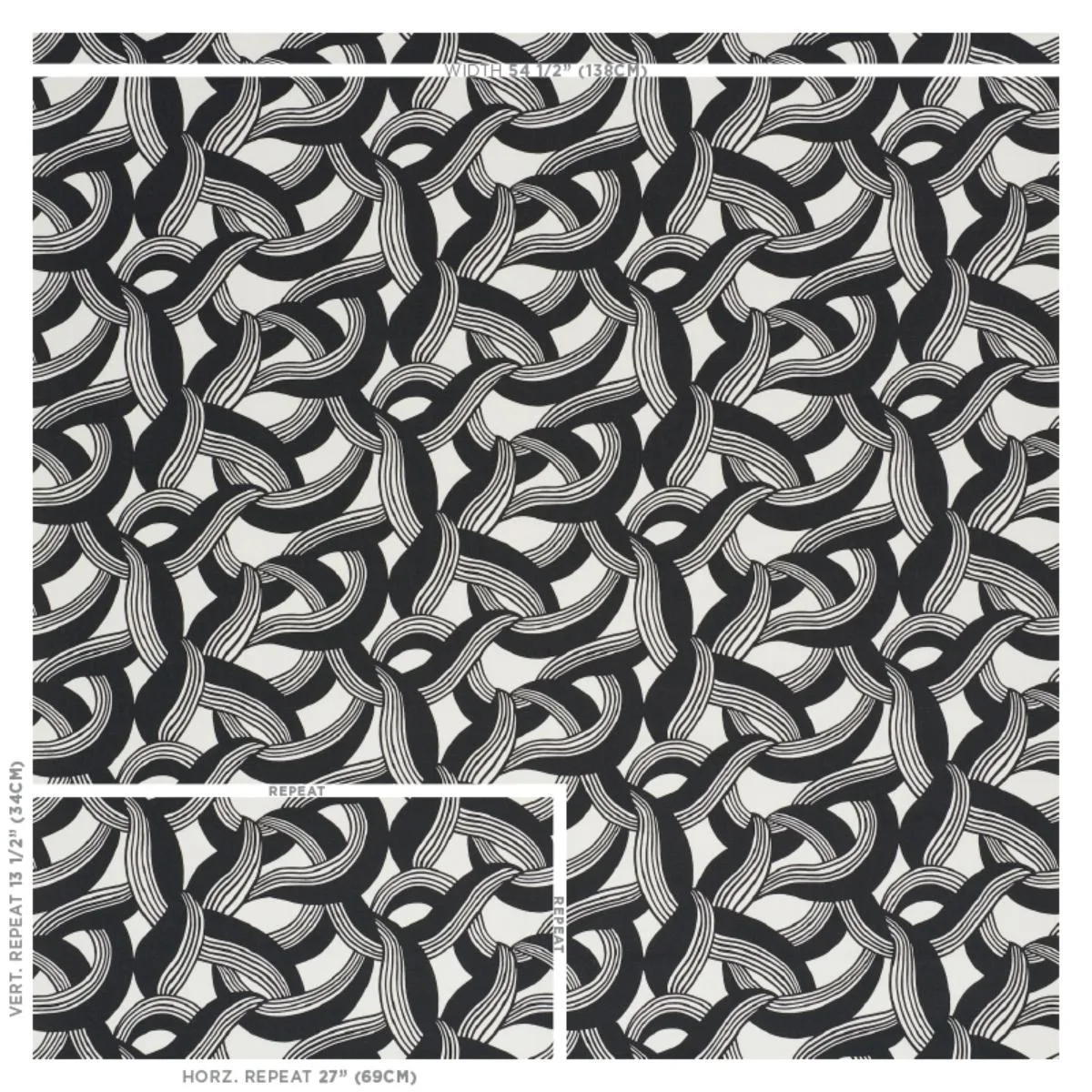 Schumacher 178031 Martingale Carbon fabric swatch