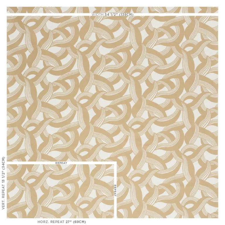 Schumacher 178030 Martingale Natural fabric swatch
