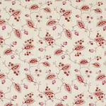 Schumacher 179450 Maryam Vine Pink & Red fabric swatch