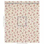 Schumacher 179450 Maryam Vine Pink & Red fabric swatch