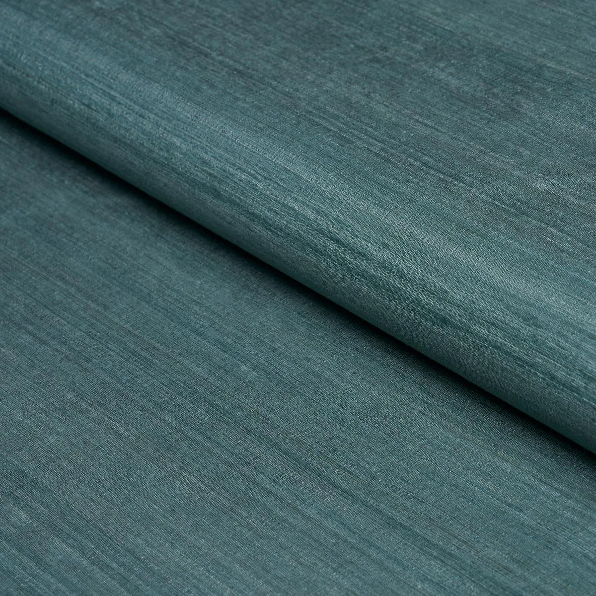 Schumacher 87226 Masara Handwoven Silk Petrol fabric swatch
