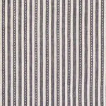 Schumacher 180592 Mathis Ticking Stripe Carbon fabric swatch