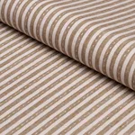 Schumacher 180594 Mathis Ticking Stripe Flax fabric swatch