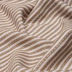 Schumacher 180594 Mathis Ticking Stripe Flax fabric swatch