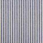 Schumacher 180593 Mathis Ticking Stripe Indigo fabric swatch