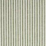 Schumacher 180591 Mathis Ticking Stripe Sage fabric swatch