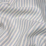 Schumacher 180590 Mathis Ticking Stripe Sky fabric swatch