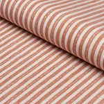 Schumacher 180595 Mathis Ticking Stripe Spice fabric swatch