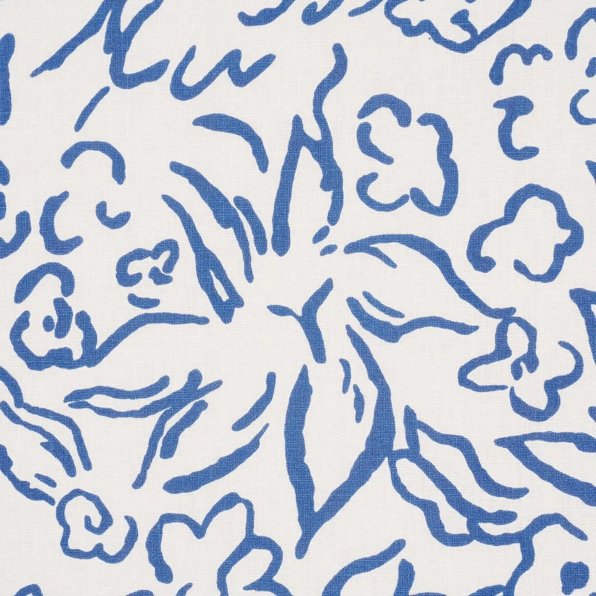 Schumacher TL400053 Matisse Cobalt fabric swatch