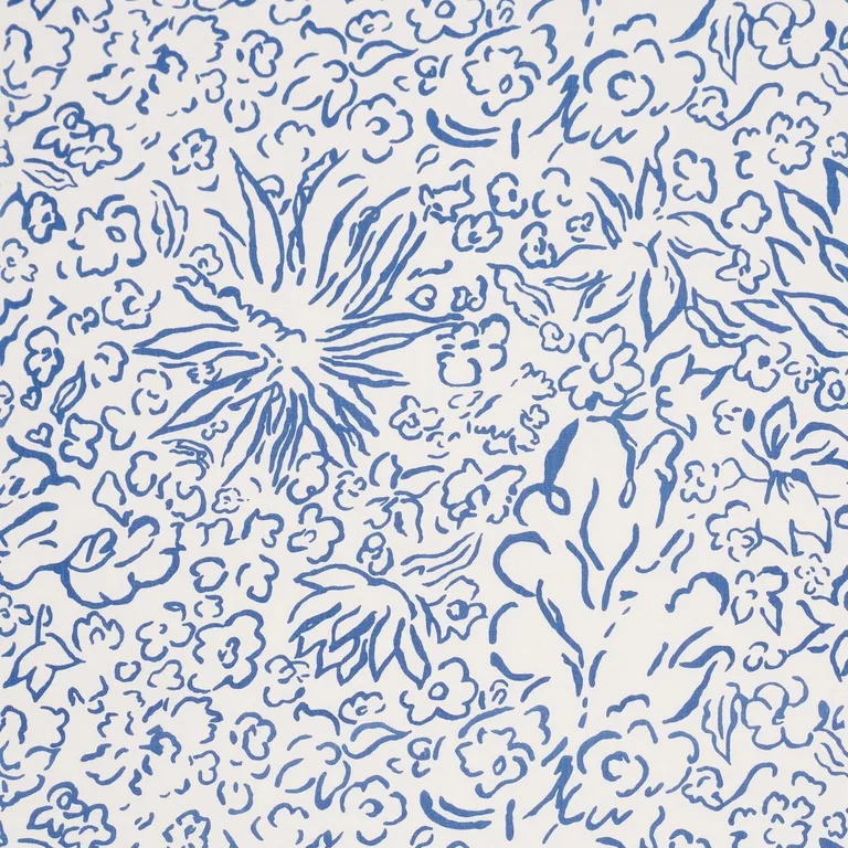 Schumacher TL400053 Matisse Cobalt fabric swatch