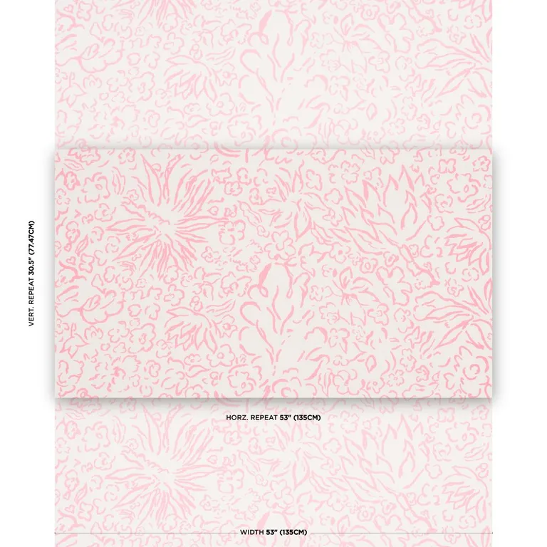 Schumacher TL400050 Matisse Pink fabric swatch