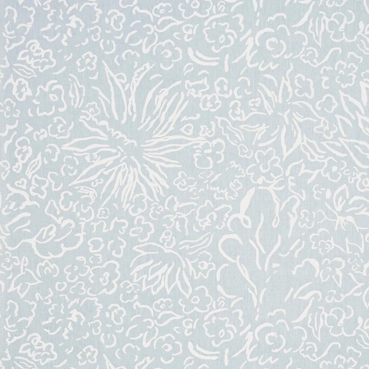 Schumacher TL400052 Matisse White On Sky fabric swatch