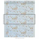 Schumacher 179611 Matsudana Blue fabric swatch