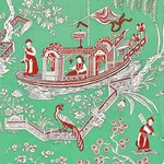 Schumacher 179610 Matsudana Jade fabric swatch