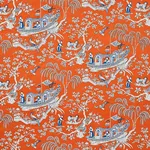 Schumacher 179612 Matsudana Spice fabric swatch