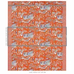 Schumacher 179612 Matsudana Spice fabric swatch