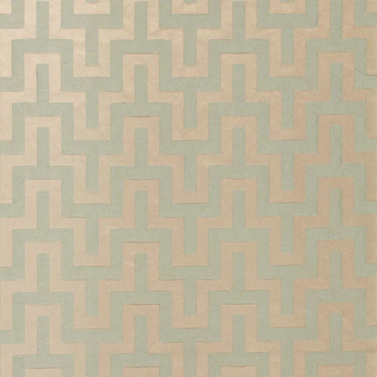 Schumacher 66551 Maubray Weave Aqua fabric swatch