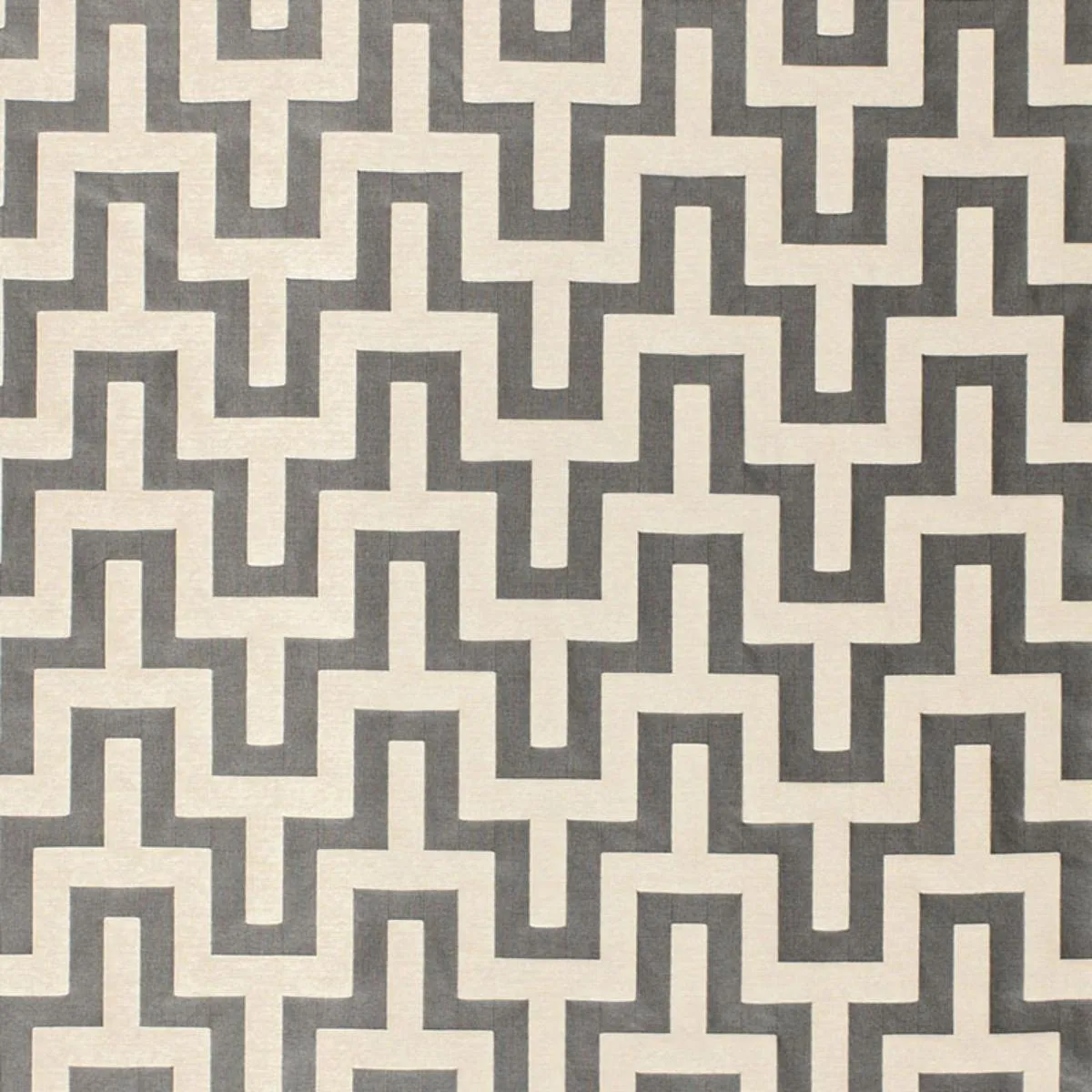Schumacher 66552 Maubray Weave Graphite fabric swatch