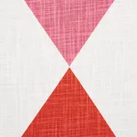 Schumacher 177801 Maximus Red & Pink fabric swatch