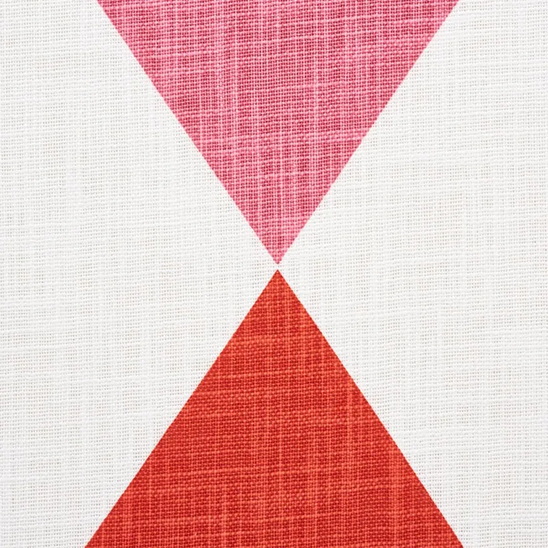Schumacher 177801 Maximus Red & Pink fabric swatch