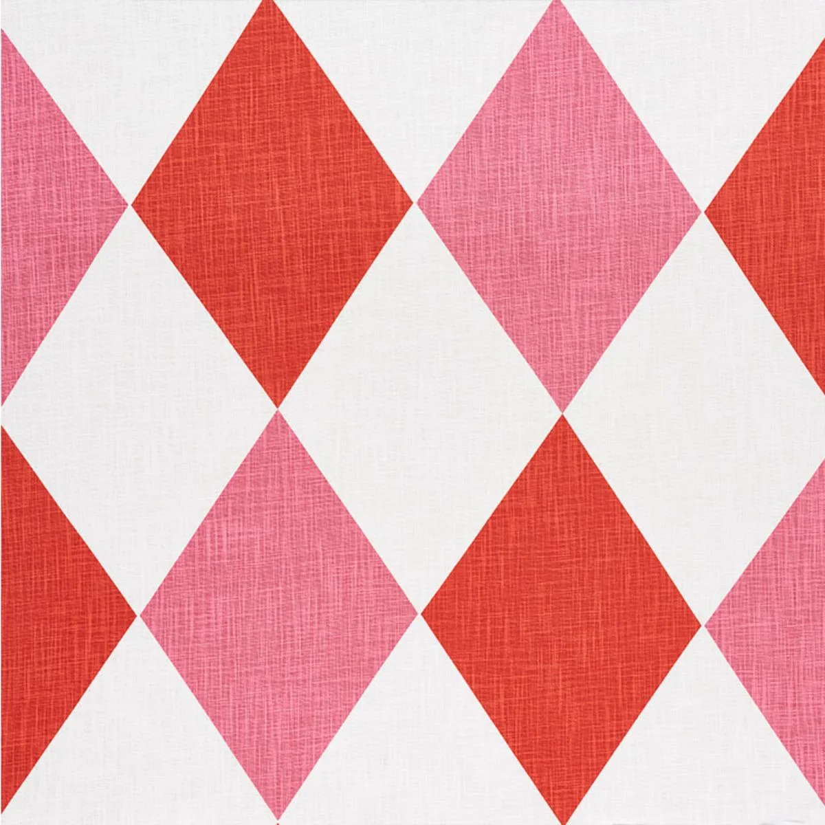 Schumacher 177801 Maximus Red & Pink fabric swatch