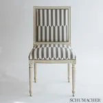 Schumacher 176403 Maxwell Charcoal fabric swatch