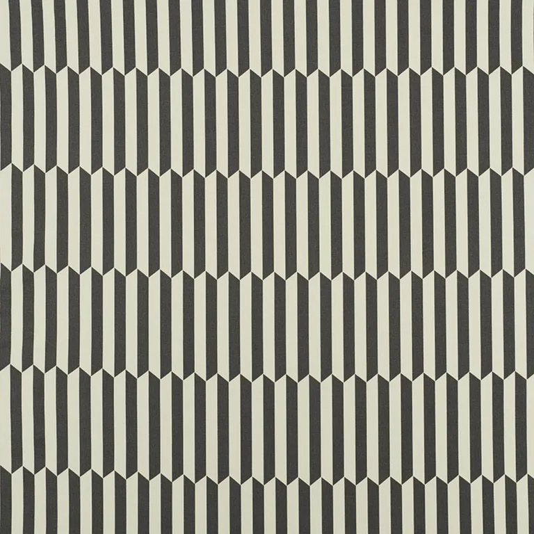Schumacher 176403 Maxwell Charcoal fabric swatch