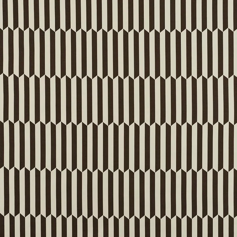 Schumacher 176402 Maxwell Chocolate fabric swatch